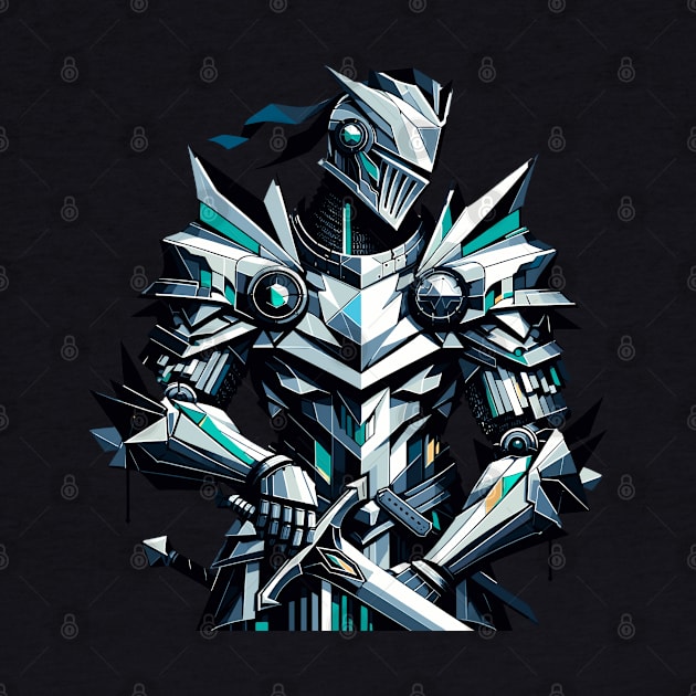 Modern Paladin: Futuristic Knight by Graphic Wonders Emporium